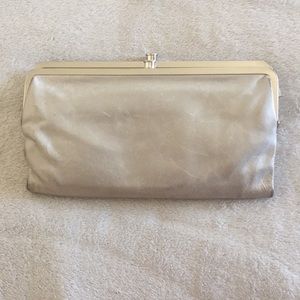 “Hobo” silver wallet/clutch